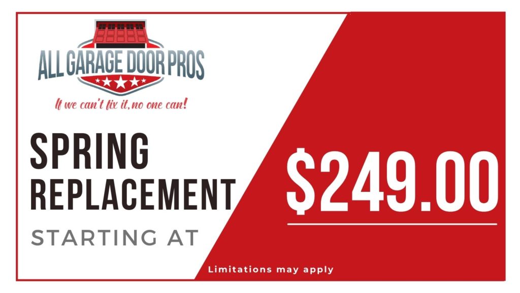 Spring Replacement coupon starting at $249